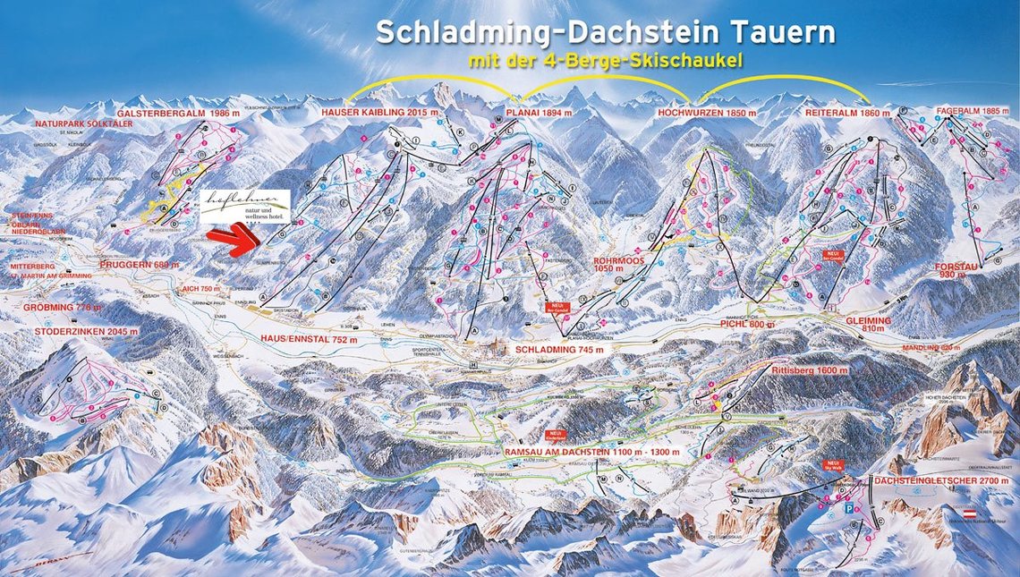 Die 4 Berge Skischaukel