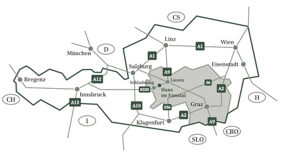 Österreich Landkarte