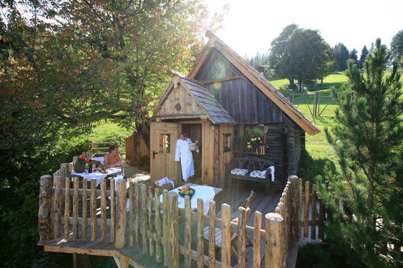  Die Stadl Sauna mit Panorama Terrasse