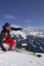 Ski shortcut version at the end of the season