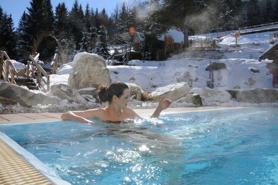 Pool im Winter