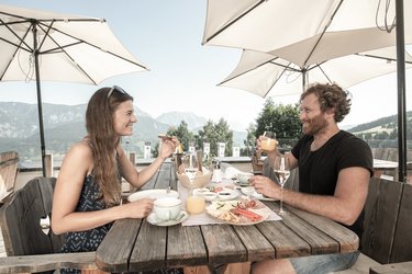 Frühstück Terrasse
