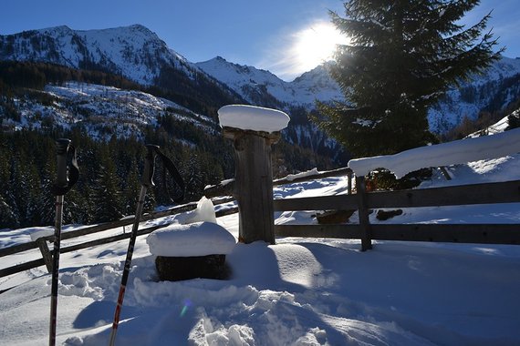 glitzernder Schnee