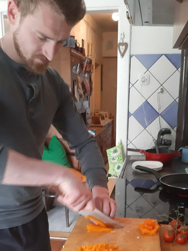 Küchenchef Martin im Homeoffice