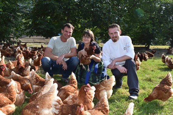 Markus Riemelmoser mit Direktionsassistenz Susanne und Küchenchef Martin