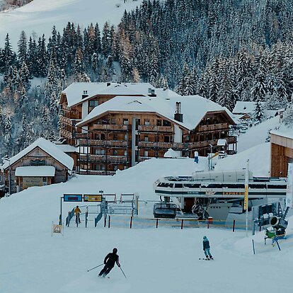 Hotel direkt an der Piste