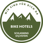 Logo der BikeHotels von Schladming-Dachstein - Motto: Wir sind für dich da!