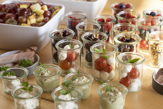 reichhaltige Auswahl am Frühstücksbuffet