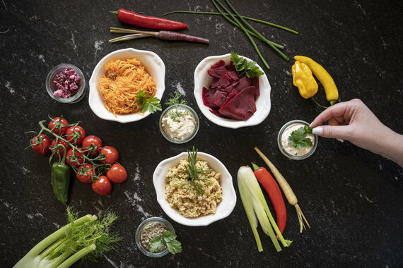 frische Salate vom Light Lunch Buffet