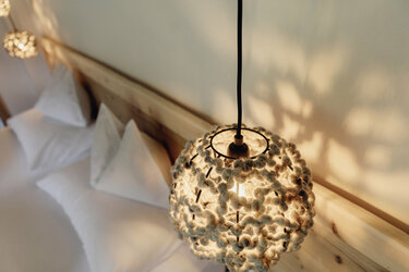 Naturdesign - Lampen mit Schafwolle