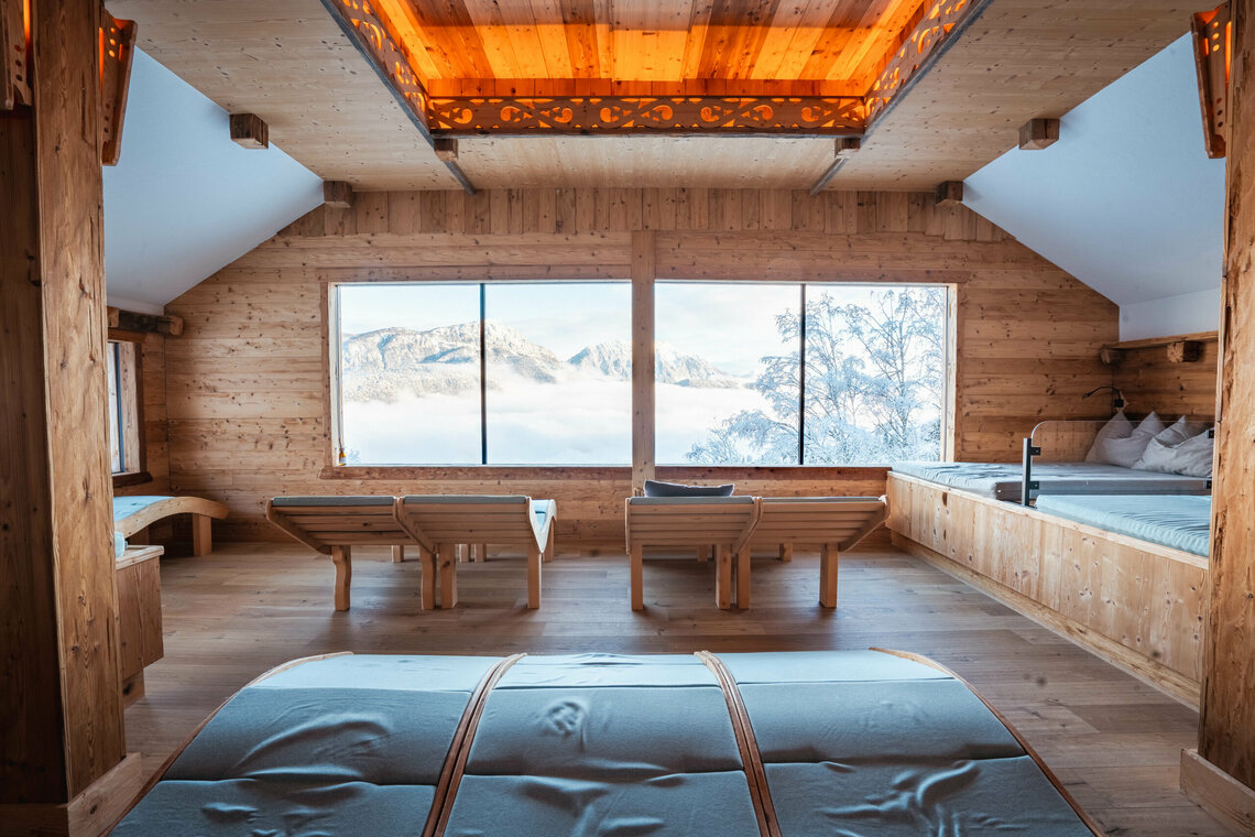 Ruhehaus Ausblick im Winter